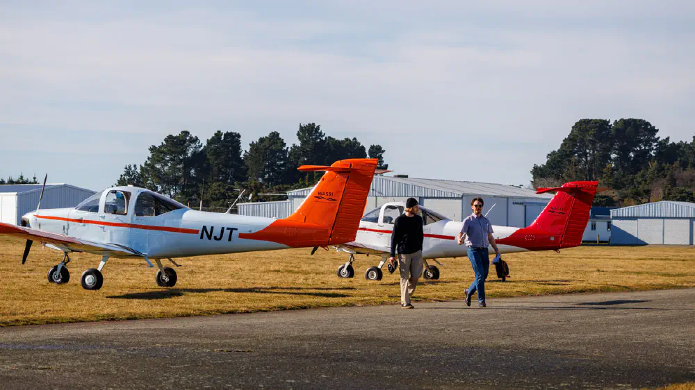 Airplane lesson at Mid Canterbury Aero Club 2